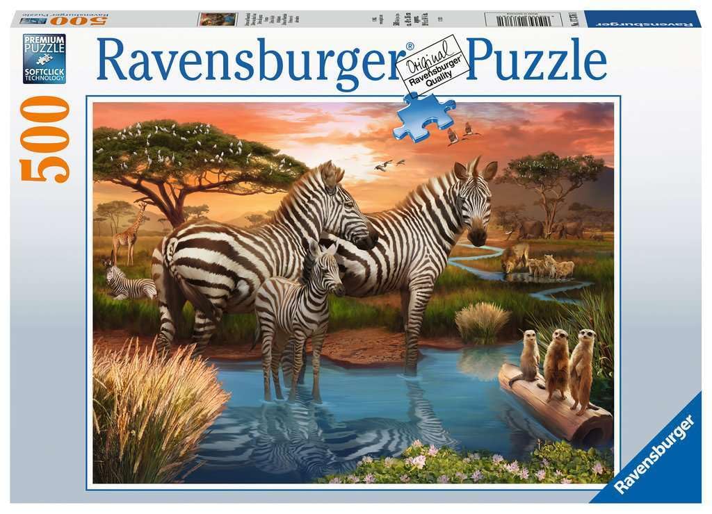 ⚪︎bizarrree⚪︎ Amazon.com: Ravensburger Zebra Jigsaw Puzzle - 500 Piece